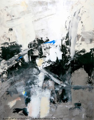 Art abstrait- Peinture Abstraite- Original Art (Enduit de Chaux/ bois)