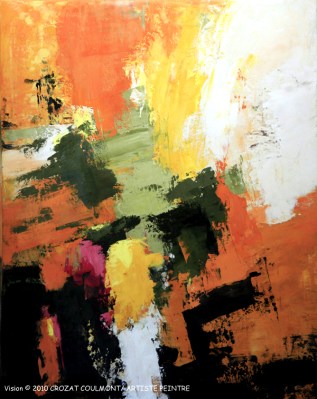 Art Abstrait Contemporain- Oeuvre unique (Enduit de chaux/ bois)