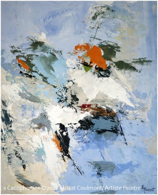 oeuvre contemporaine unique (Enduit de chaux/ bois)