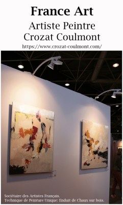 Crozat Coulmont Abstraction Art/ France Art Abstrait Contemporain, Original Art Collection