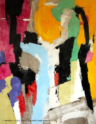 Abstraction Contemporaine, Technique Peinture Matière